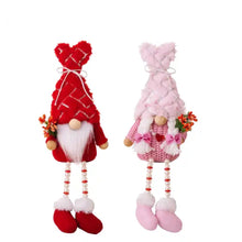 Load image into Gallery viewer, Gnome - Valentine #11 - Red &amp; Pink Long Legs - PREORDER
