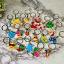 Load image into Gallery viewer, Keychains - Summer Clear Acrylic Mix
