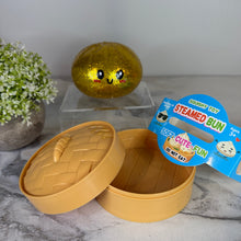 Load image into Gallery viewer, Squishy Toy - Viral Dumpling, Gold Glitter + Water Beads
