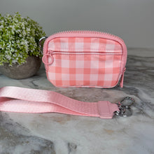 Load image into Gallery viewer, Rue - Nylon Wristlet Wallet - Pink Plaid

