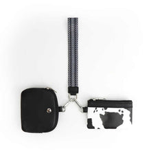 Load image into Gallery viewer, Faux Leather Wristlet + Double Mini Wallet Set
