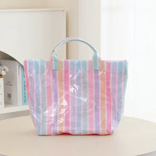 Load image into Gallery viewer, April Vinyl Tote Bag - Stripes

