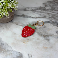Load image into Gallery viewer, Keychain - Faux Leather Fruit
