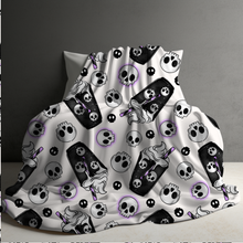 Load image into Gallery viewer, Blanket Halloween #8 - Coffee Skull White - PREORDER ends 7/25
