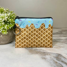 Load image into Gallery viewer, Mini Pouch - Ice Cream Cone Blue
