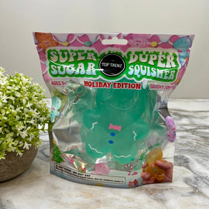 Super Duper Sugar Squisher Toy - Gingerbread Man - Mint