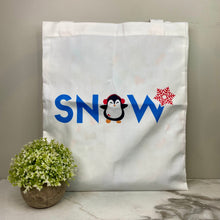 Load image into Gallery viewer, Tote Bag - Christmas/Hanukkah - #45 - Snow Penguin
