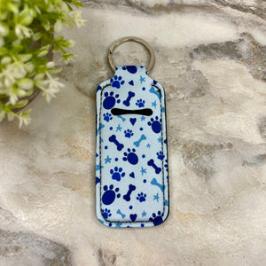 Lip Balm Chapstick Holder - Paw - Blue