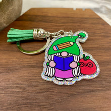 Load image into Gallery viewer, Keychain - Acrylic - Teacher Gnome - #4
