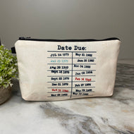 Pouch - Book, Library Due Date