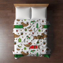 Load image into Gallery viewer, Blanket - Christmas - Dog Dachshund - PREORDER
