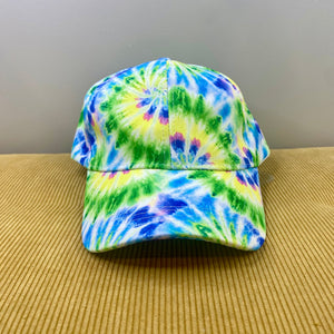 Hat - Blue Green Yellow Tie Dye