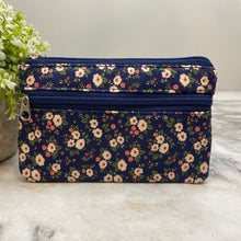 Load image into Gallery viewer, Mini Double Zip Pouch - Floral
