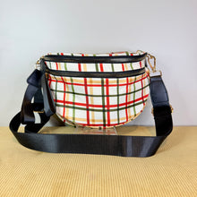 Load image into Gallery viewer, The Roni Nylon Crossbody - Cream Plaid
