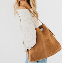 Load image into Gallery viewer, Evie Suede Hobo Shoulder Bag
