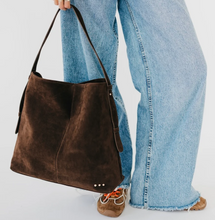 Load image into Gallery viewer, Evie Suede Hobo Shoulder Bag
