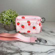 Load image into Gallery viewer, Rue - Nylon Wristlet Wallet - Pink Strawberry
