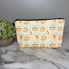 Load image into Gallery viewer, Pouch - Halloween Fall - Ghost Inside Pumpkin
