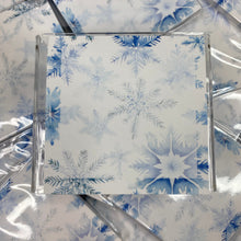 Load image into Gallery viewer, The Sticky Note Collection - Christmas Snow White Blue Snowflakes
