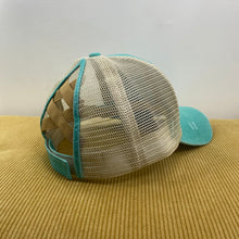 Load image into Gallery viewer, Hat - Criss Cross Ponytail - Turquoise
