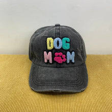 Load image into Gallery viewer, Hat - Dog Mom - Dark Charcoal/Black
