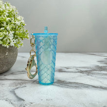 Load image into Gallery viewer, Keychain - Studded Tumbler - Blue Mermaid
