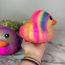 Load image into Gallery viewer, Squishy Toy - Rubber Duck, Jumbo Tie Dye
