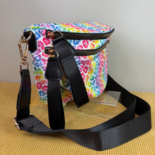 Load image into Gallery viewer, The Roni Nylon Crossbody - Lighter Rainbow Animal
