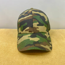 Load image into Gallery viewer, Hat - Ponytail - Green Camo
