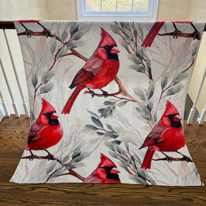 Blanket - Christmas - Red Cardinal