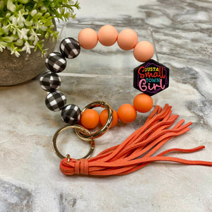 Silicone Bracelet Keychain - Small Town Girl