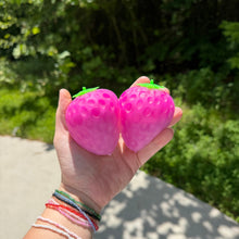 Load image into Gallery viewer, Squishy Toy - Sunlight Color Changing Strawberry, Larger
