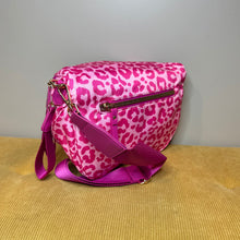 Load image into Gallery viewer, The Roni Nylon Crossbody - Animal Print Hot Pink
