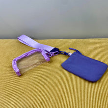 Load image into Gallery viewer, Nylon + Clear Wristlet Double Mini Wallet Set
