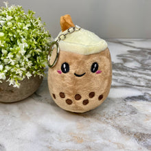 Load image into Gallery viewer, Keychain Toy - Plush Bubble Tea Boba
