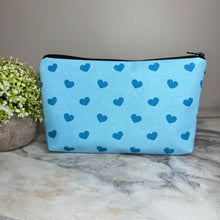 Load image into Gallery viewer, Pouch - Heart, Light Blue
