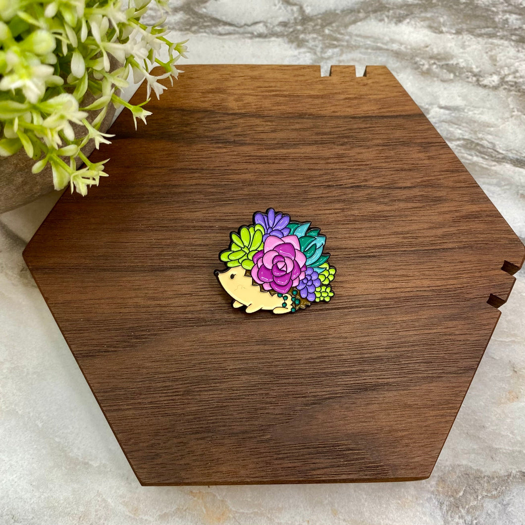 Pin - Floral Hedgehog