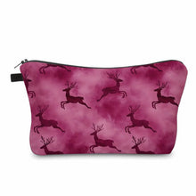 Load image into Gallery viewer, Pouch - Christmas - Reindeer Maroon
