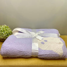 Load image into Gallery viewer, Blanket - Soft Dreams - Double Sided Halloween Ghost Lavender White
