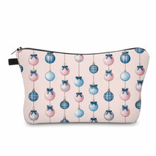 Load image into Gallery viewer, Pouch - Christmas - Pink Blue Ornament

