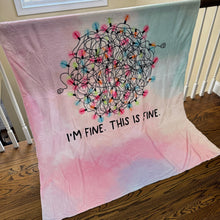 Load image into Gallery viewer, Blanket - Christmas - I&#39;m Fine

