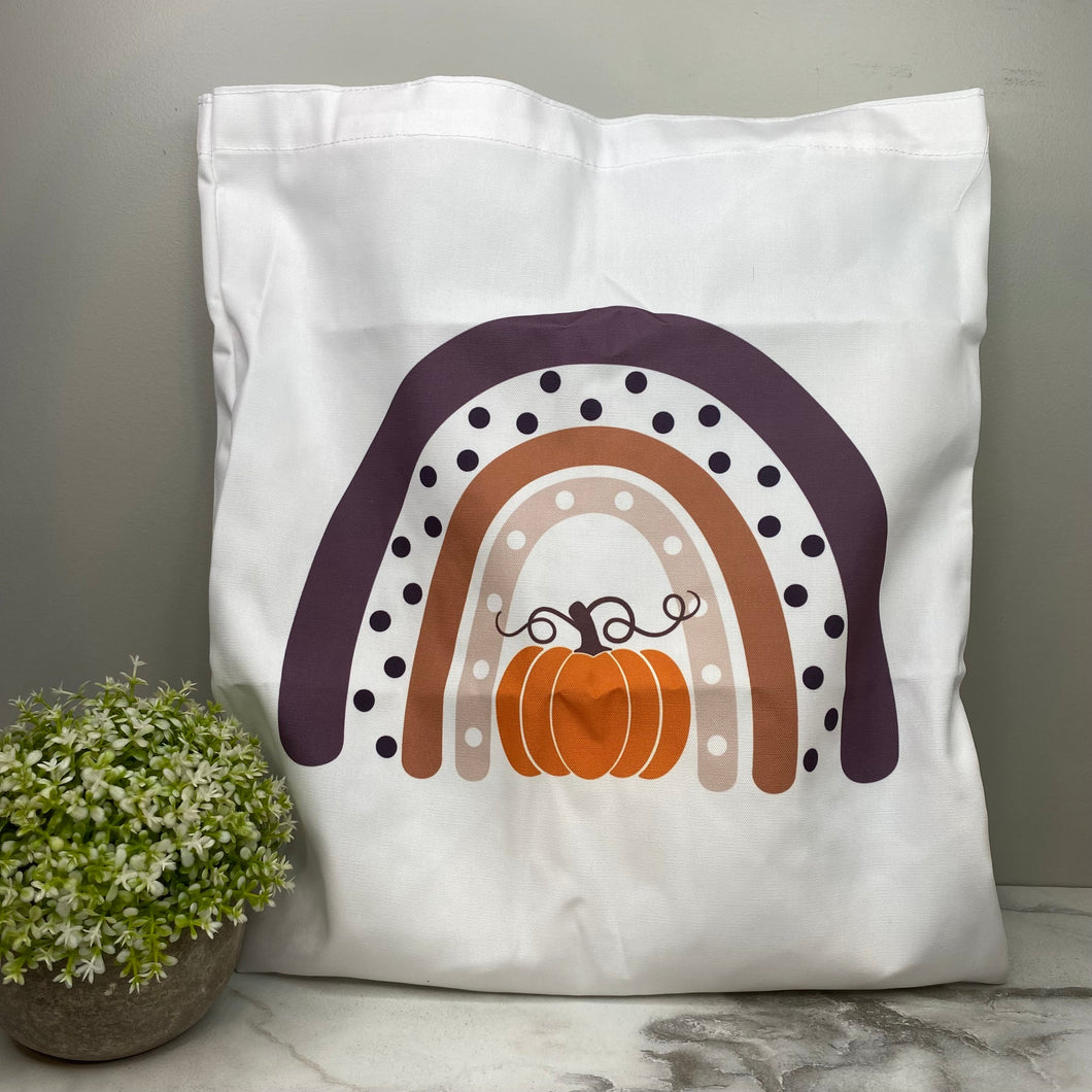 Tote Bag - Halloween - Pumpkin Rainbow