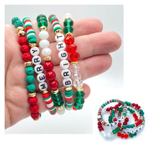 Load image into Gallery viewer, Bracelet Pack - Holiday Christmas - Merry &amp; Bright
