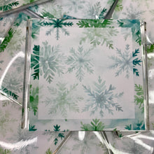 Load image into Gallery viewer, The Sticky Note Collection - Christmas Green Teal Snowflakes
