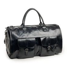 Load image into Gallery viewer, Rory, The Ultimate Duffle - Black Faux Leather
