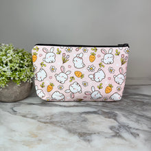 Load image into Gallery viewer, Pouch - Easter - Bunny Carrot on Pink
