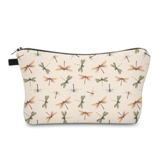 Load image into Gallery viewer, Pouch - Dragonfly Cream + Green
