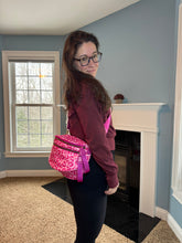Load image into Gallery viewer, The Roni Nylon Crossbody - Animal Print Hot Pink
