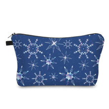 Load image into Gallery viewer, Pouch - Christmas Blue Snowflake
