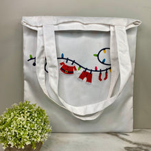 Load image into Gallery viewer, Tote Bag - Christmas - #17 - Santa Clothesline
